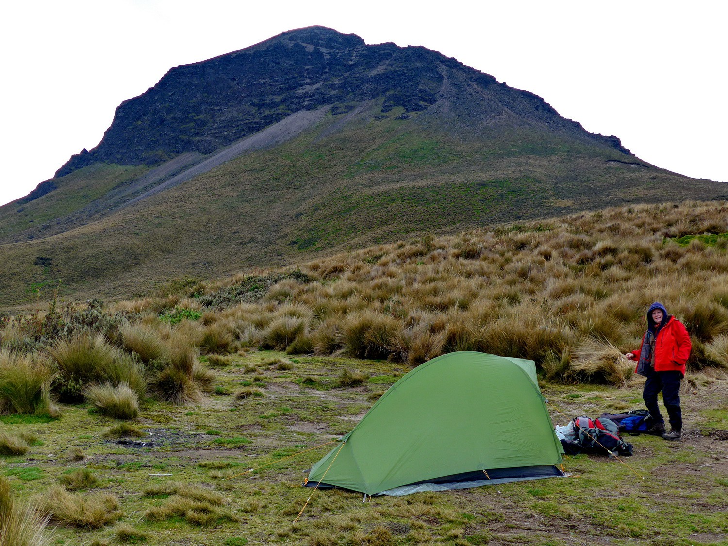 Our basecamp with 4790 meters high Corazon
